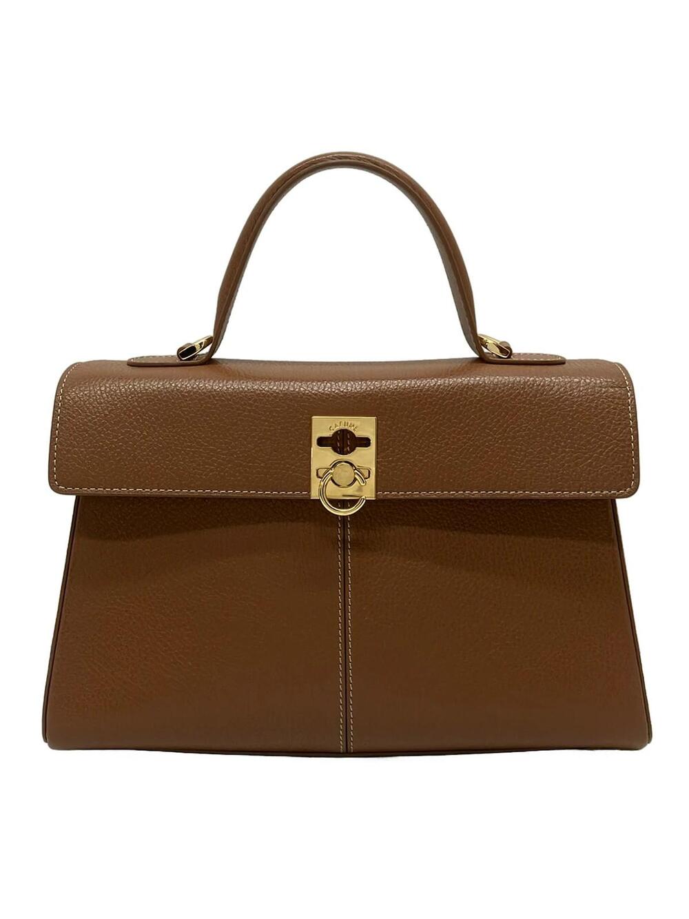 Cafune Stance Bag Brown Leather Handbag #300478C57B